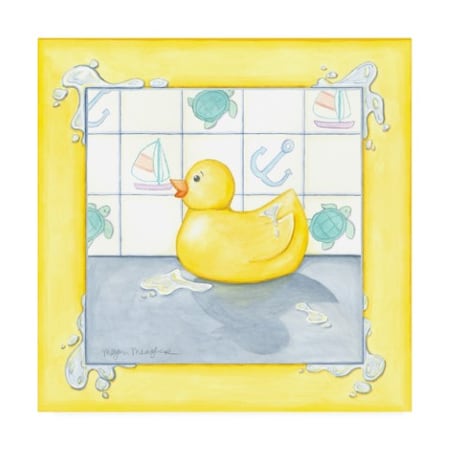 Megan Meagher 'Small Rubber Duck II Childrens Art' Canvas Art,14x14